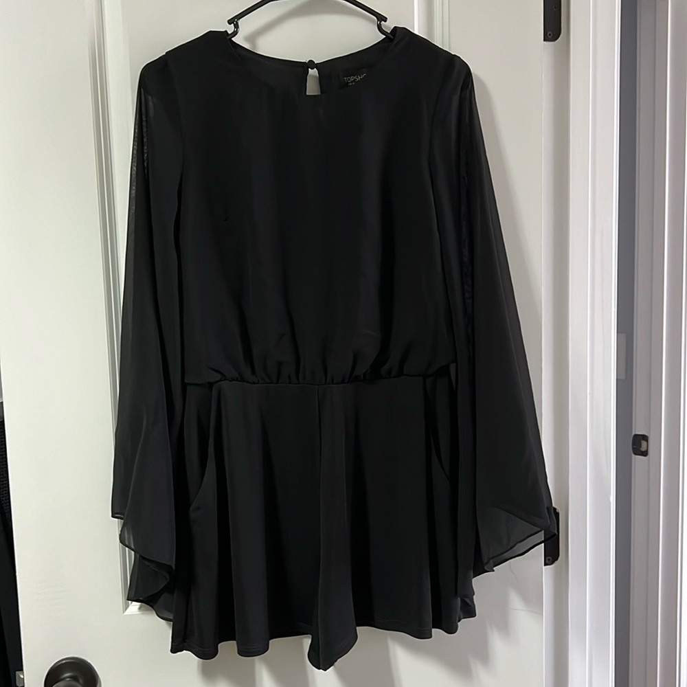 Top shop long sleeve romper (US 6)